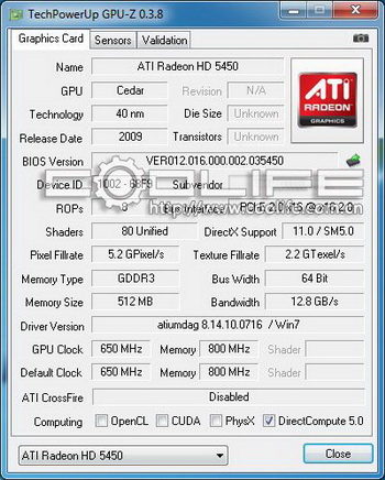 radeon HD 5450